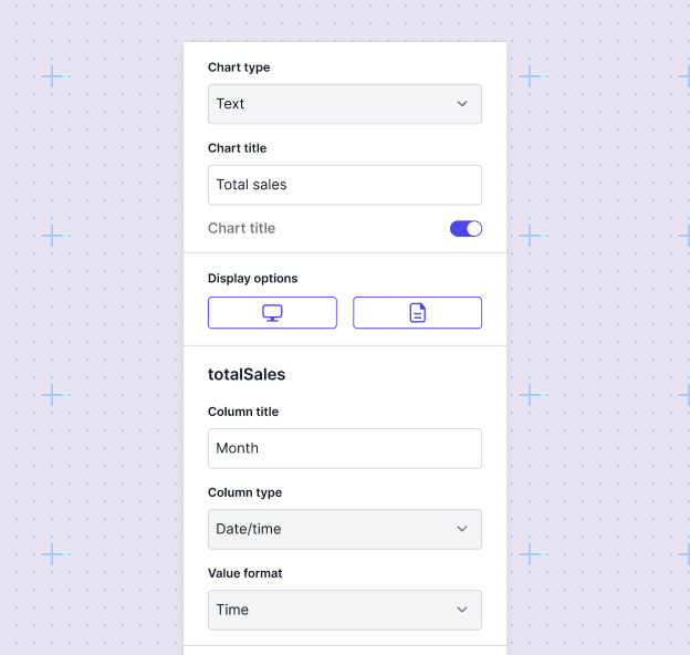 Chart config