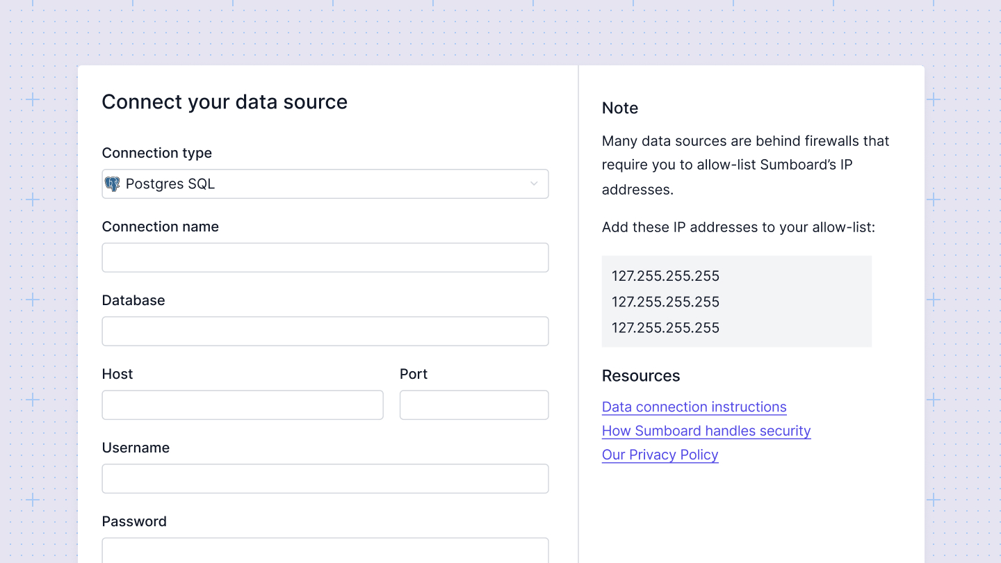 Connect data source