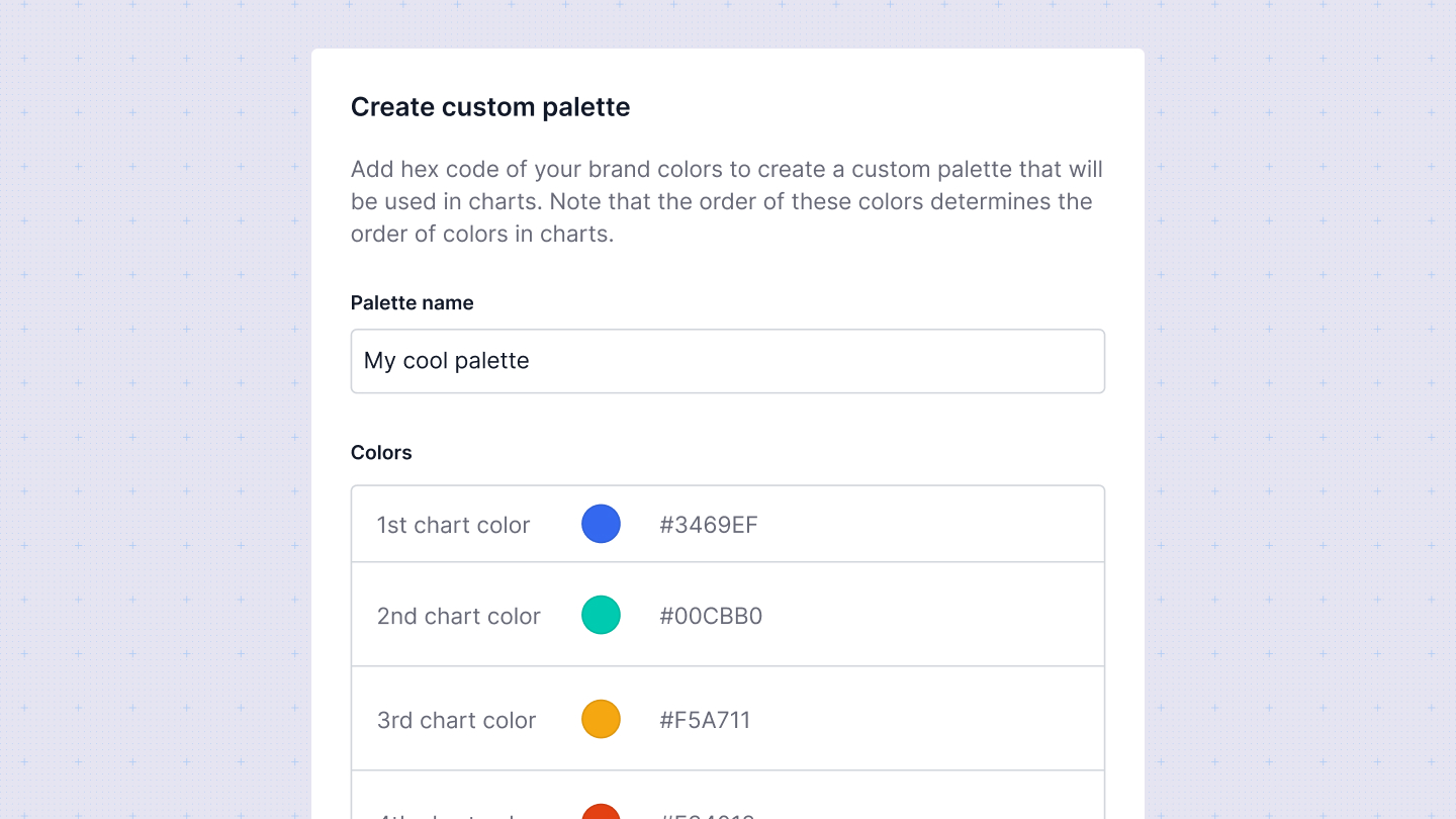 Create a custom palette